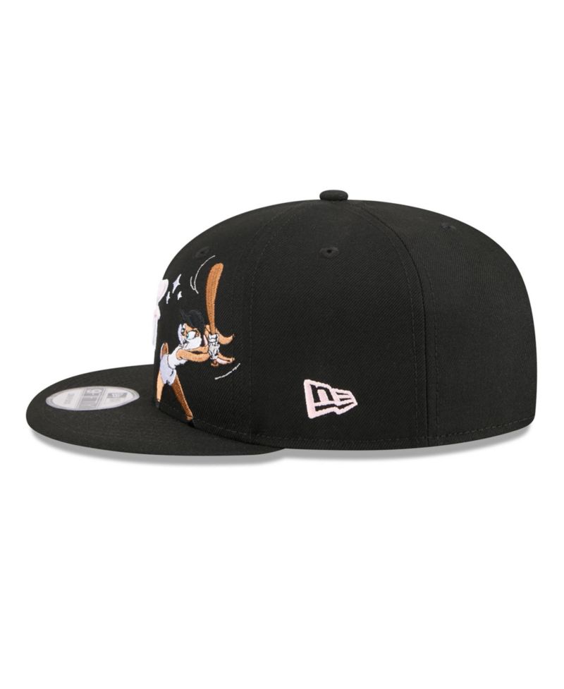 Men's Black Baltimore Orioles Looney Tunes Lola Bunny 9FIFTY Snapback Hat