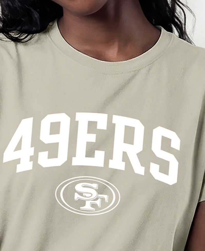Women's San Francisco 49ers Cocoa Butter Screen-Print Graphics T-Shirt