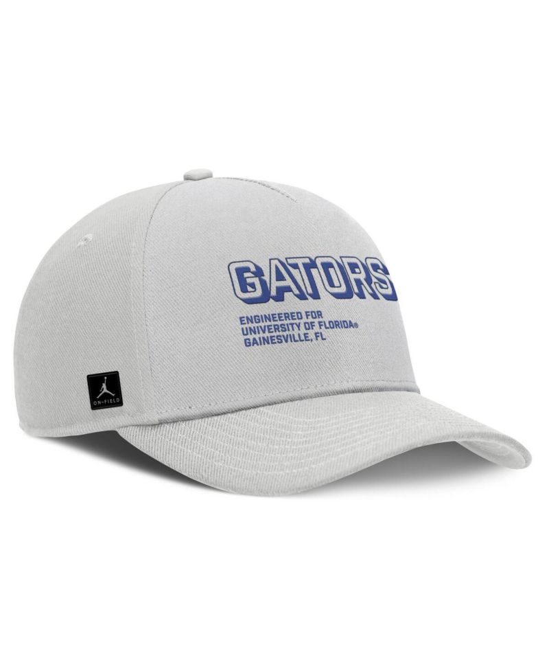 Men's Gray Florida Gators 2025 Sideline Dust Pinched Rise Adjustable Hat