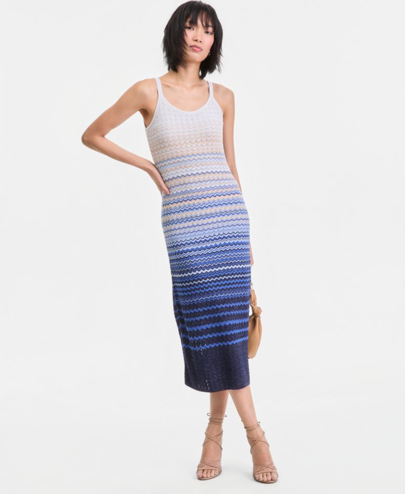 Women's Ombr&eacute; Stripe Sweater Dress