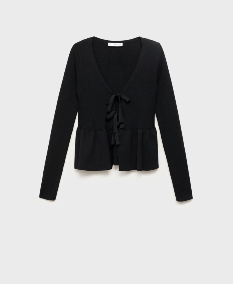 Women's Ties Knitted Cardigan