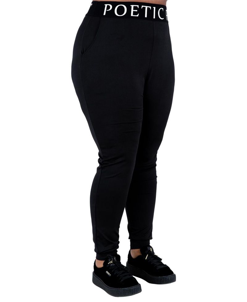 Plus Size Curvy Jogger Pants With Pockets