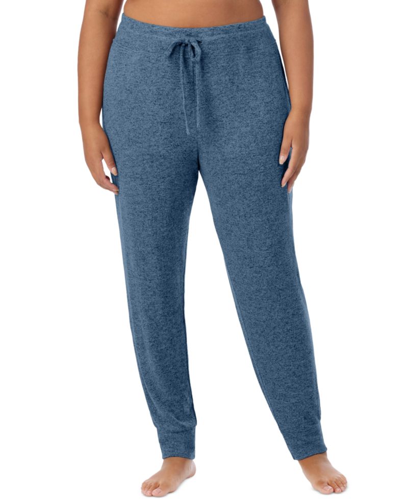 Plus Size SoftKnit Jogger Sweater-Knit Drawcord Waistband Pants