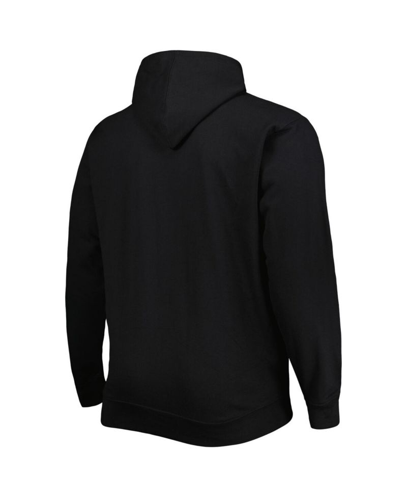 Men's Black Portland Trail Blazers Big and Tall Heart and Soul Pullover Hoodie