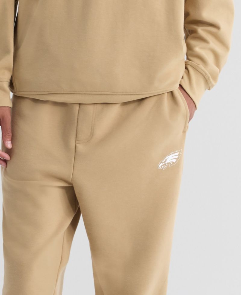 Men's Tan Philadelphia Eagles Clutch Fleece Tri-Blend Joggers