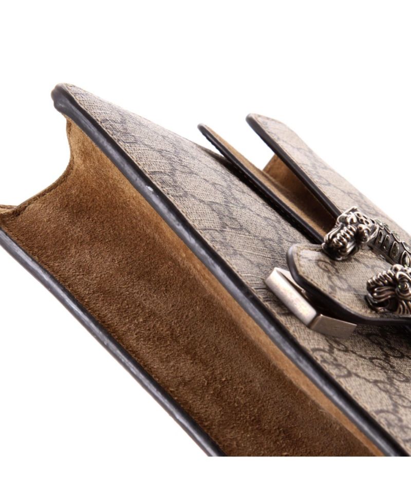 Small Dionysus Bag GG Coated Canvas with Crystal Embellished Metal