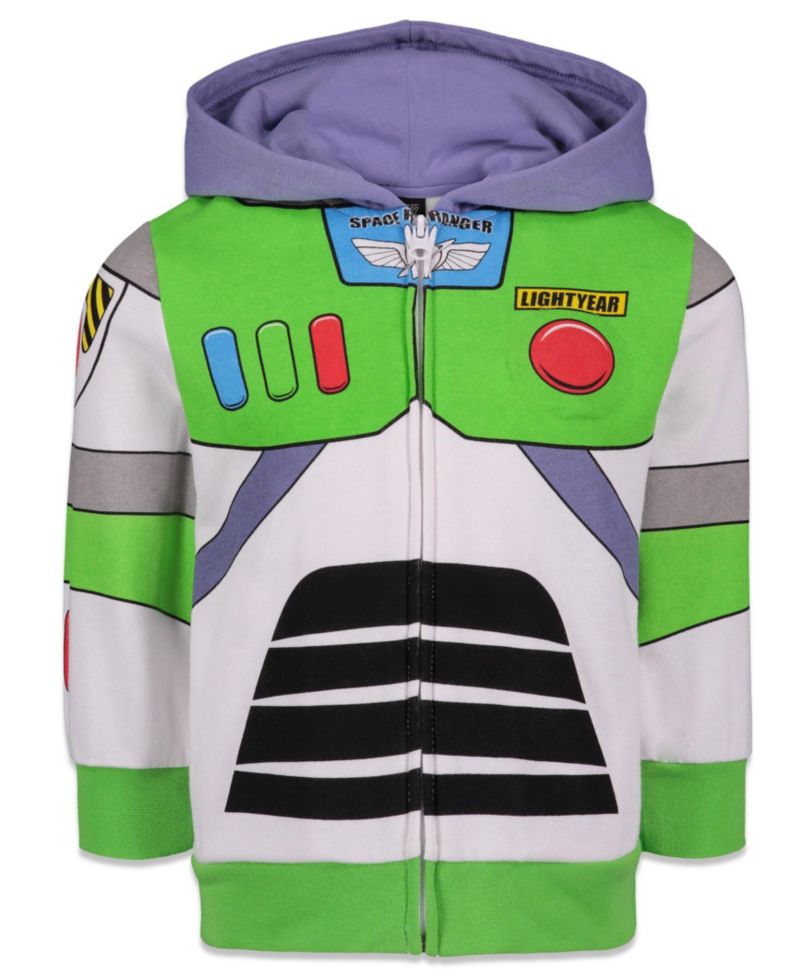Boy's (6-12) Buzz Lightyear Cosplay Fleece Zip-Up Hoodie