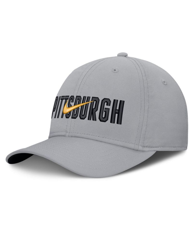 Men's Gray Pittsburgh Pirates Primetime Rise Dri-FIT Flex Hat