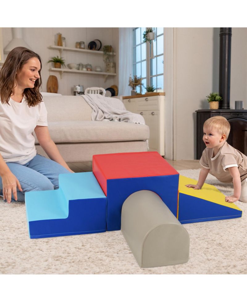 Climb and Crawl Foam Block Play Set for Infant Baby