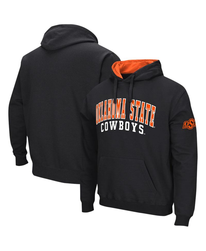 Men's Black Oklahoma State Cowboys Double Arch Pullover Hoodie