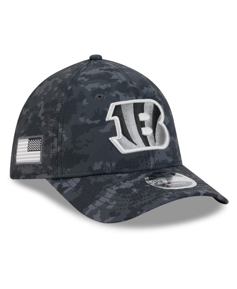 Men's Black Cincinnati Bengals 2026 Salute to Service 39THIRTY Flex Hat