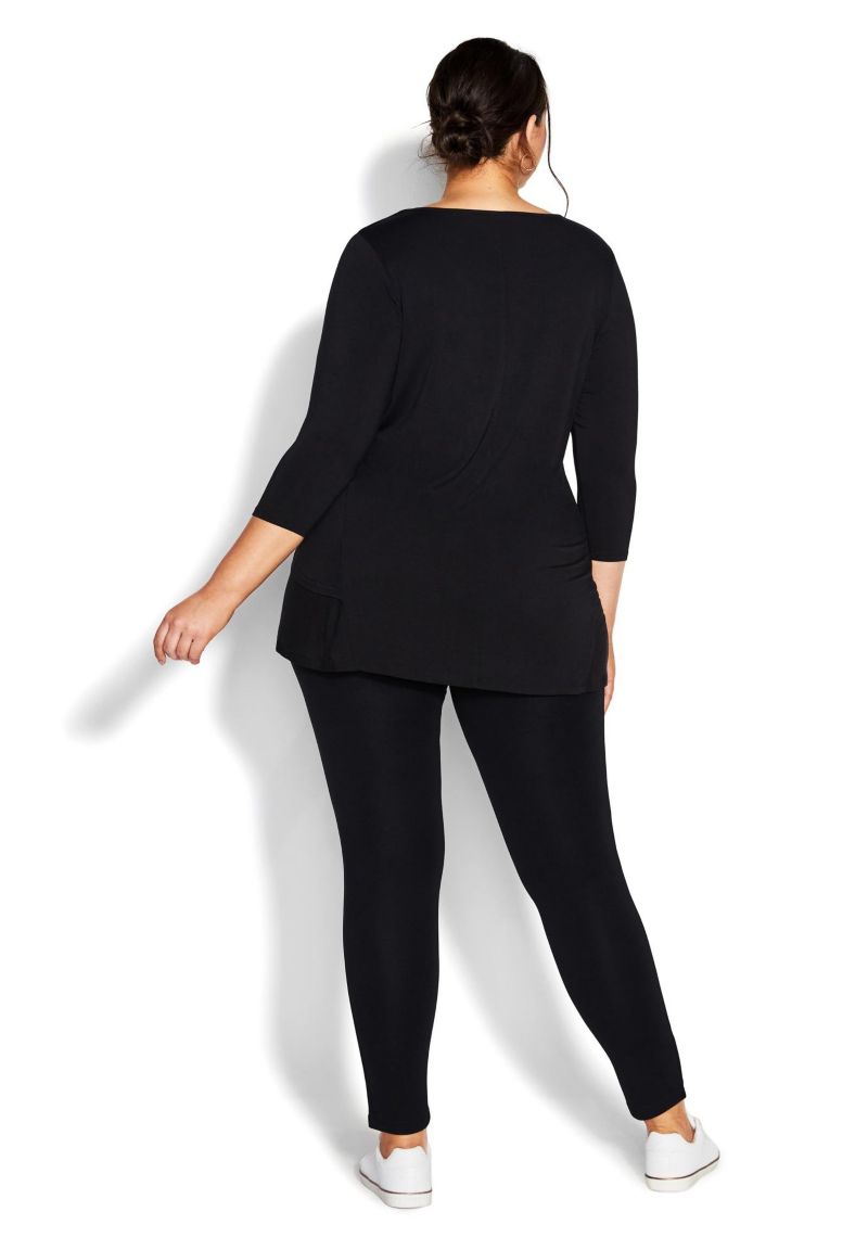 Women's Plus Size Tall Pull On Ponte Pant