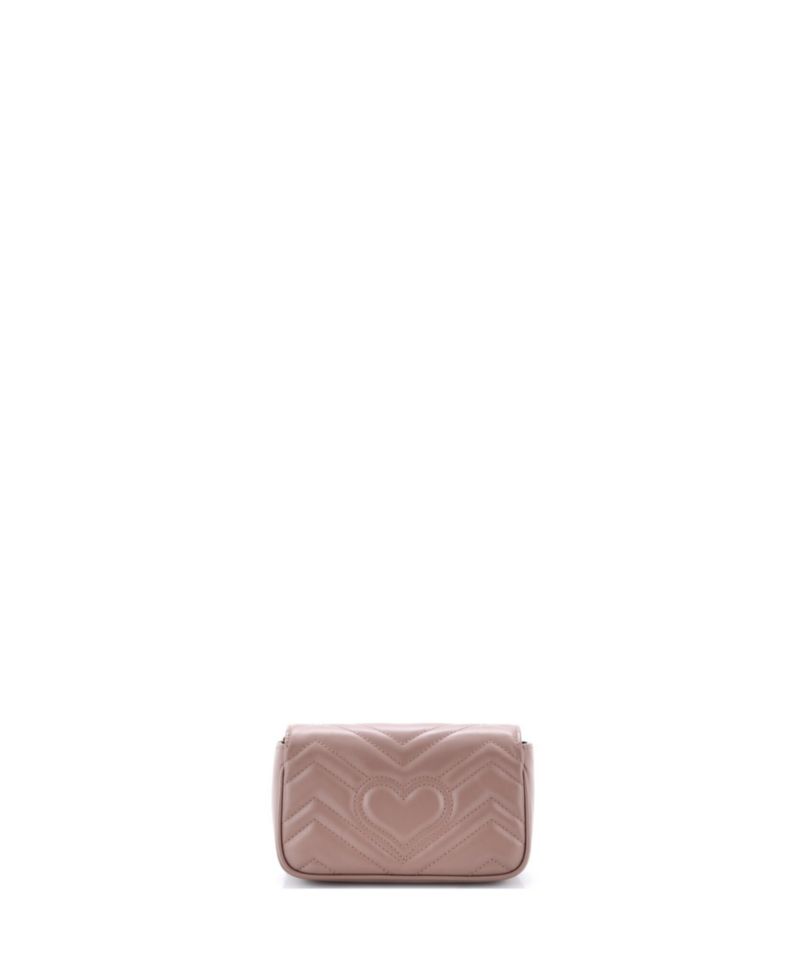 Super Mini GG Marmont Flap Bag Matelasse Leather
