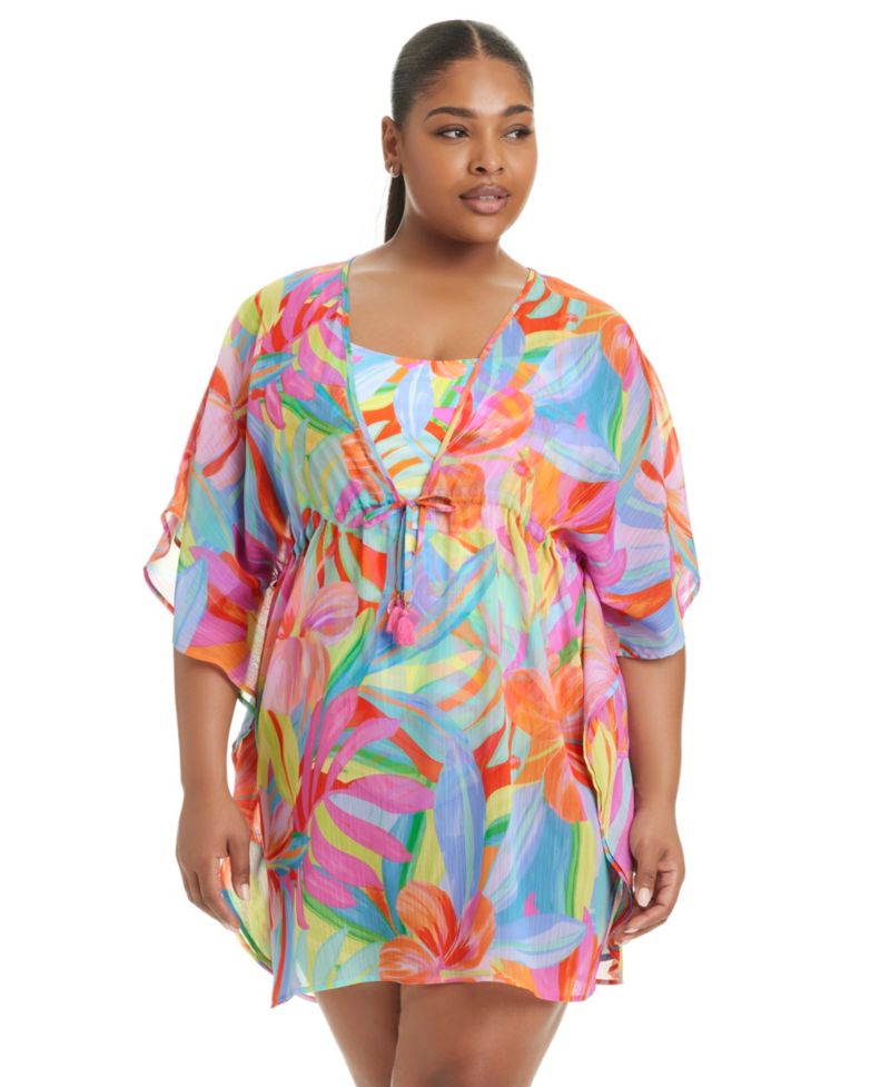 Plus Size Bellissimo Cover-Up Swim Caftan