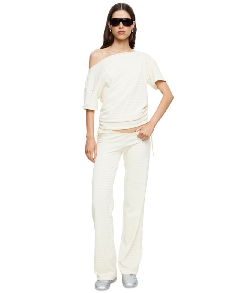 Women's Bloom Low-Rise Waist Tie Pants