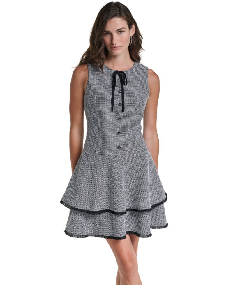 Women's Cocktail Sleeveless Tiered Dress