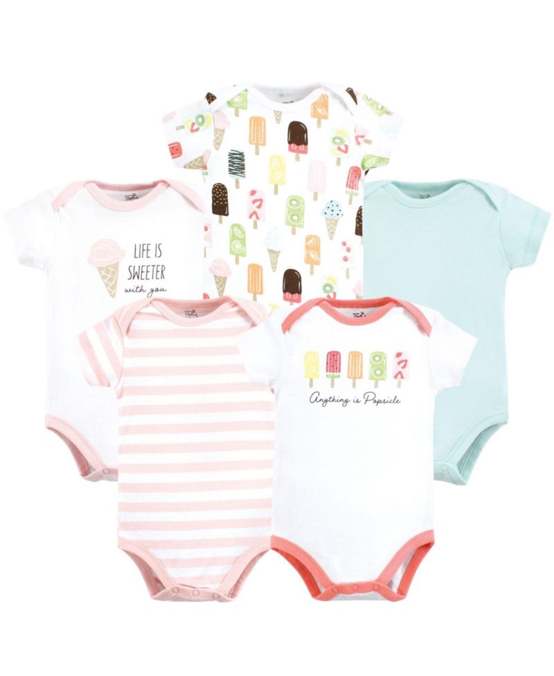 Baby Girls Natural Cotton Bodysuits