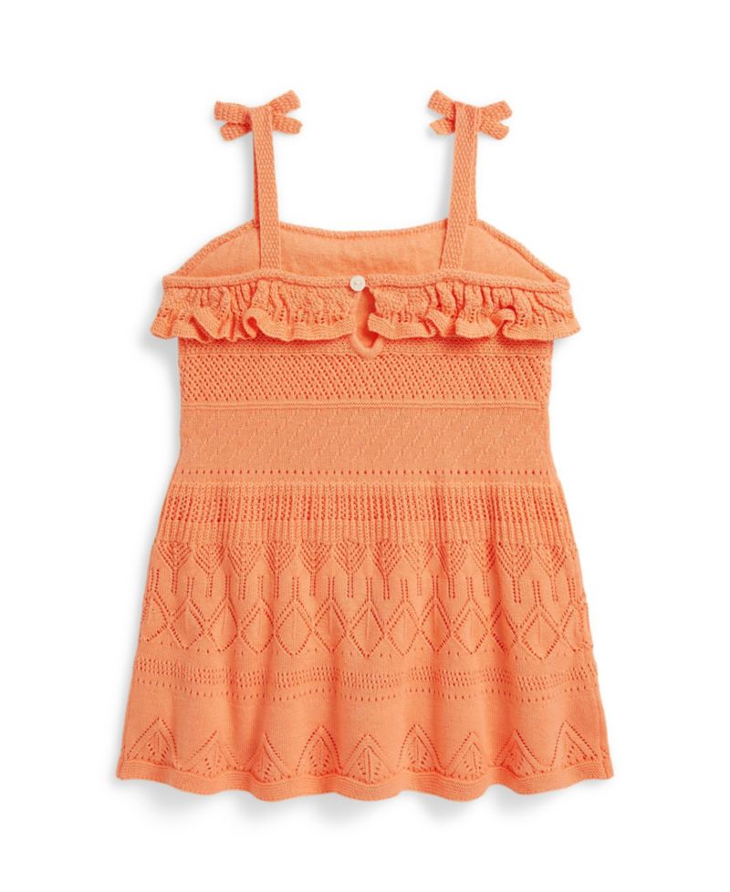 Baby Girls' Pointelle Cotton Sweater Dress