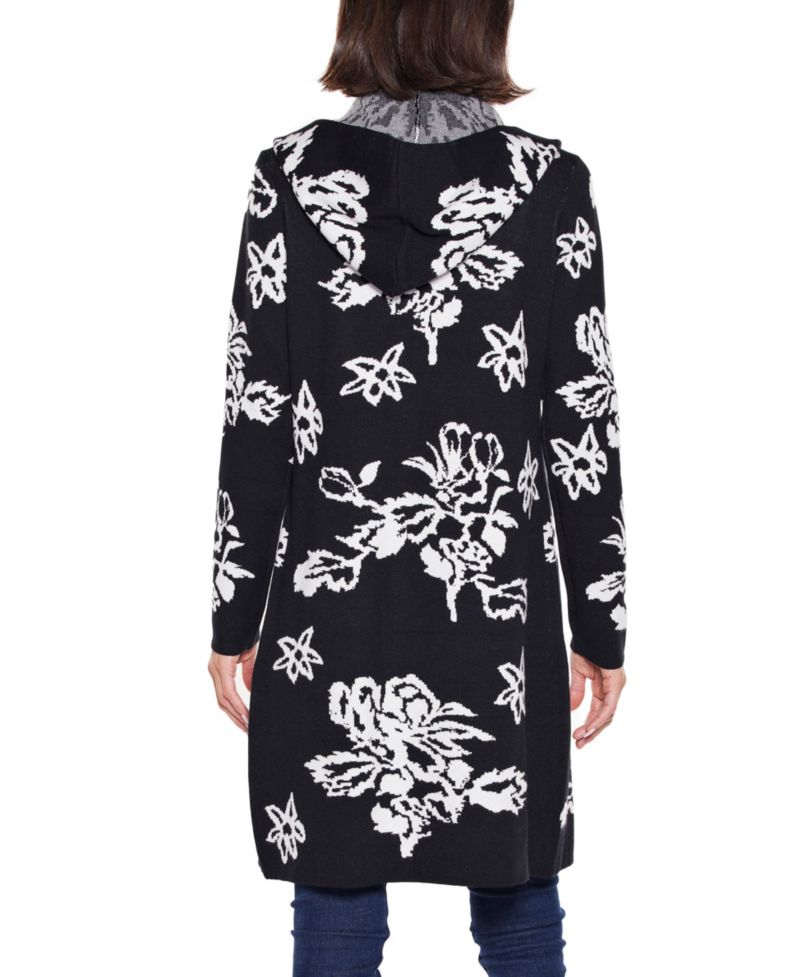 Women's Hooded Fall Botanicals Coatigan Sweater