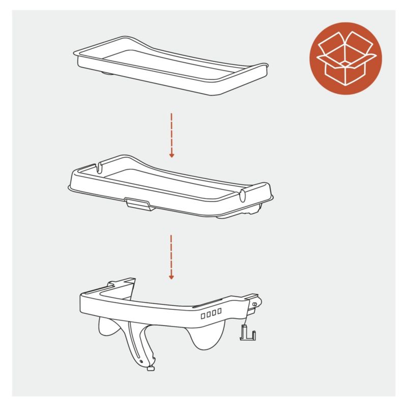 Alpha and Grow Along Adjustable Wooden Baby High Chair Seat