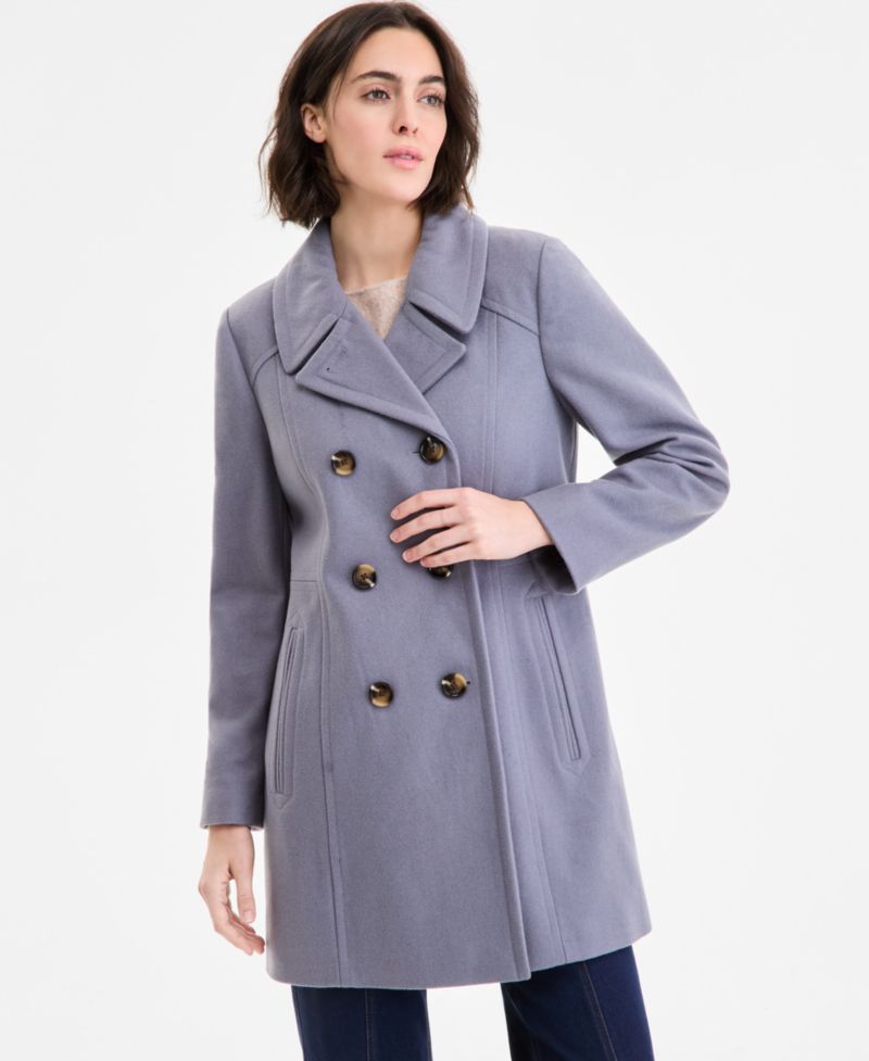 Women's Double-Breasted Peacoat