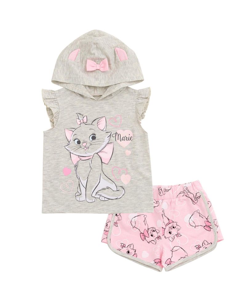 Little Girls (5-6)Y Cosplay 2-Piece Hooded Tank and Shorts Set