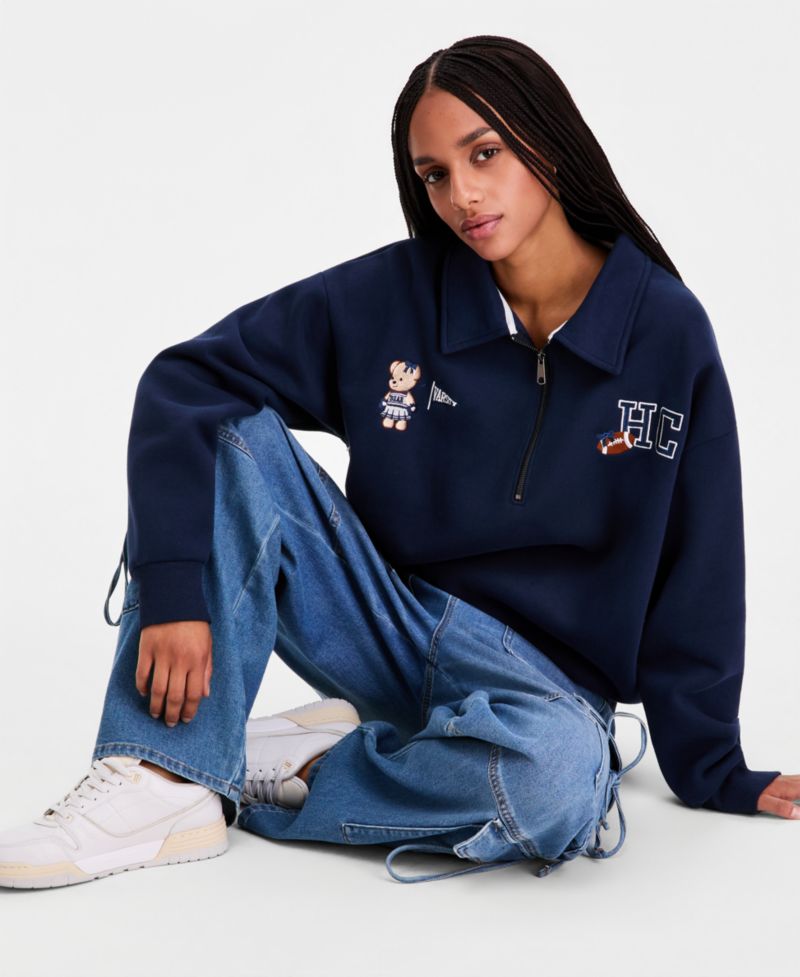Women's Quarter-Zip Varsity Sweatshirt