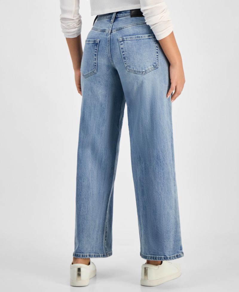 Petite Claremont Modern High-Rise Wide-Leg Jeans
