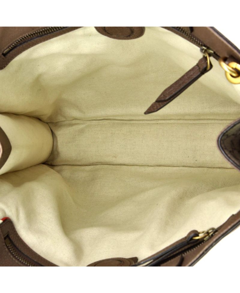 North South Courrier Convertible Soft Open Tote GG Coated Canvas with Applique
