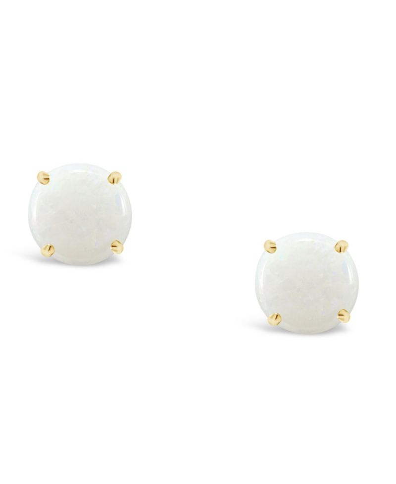 Opal (5/8 ct. t.w.) Stud Earrings in 14K Yellow Gold