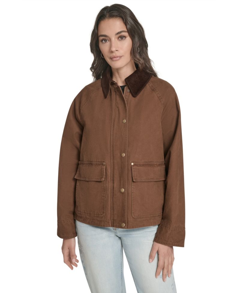 Women's Regular Short Cotton Barn Jacket