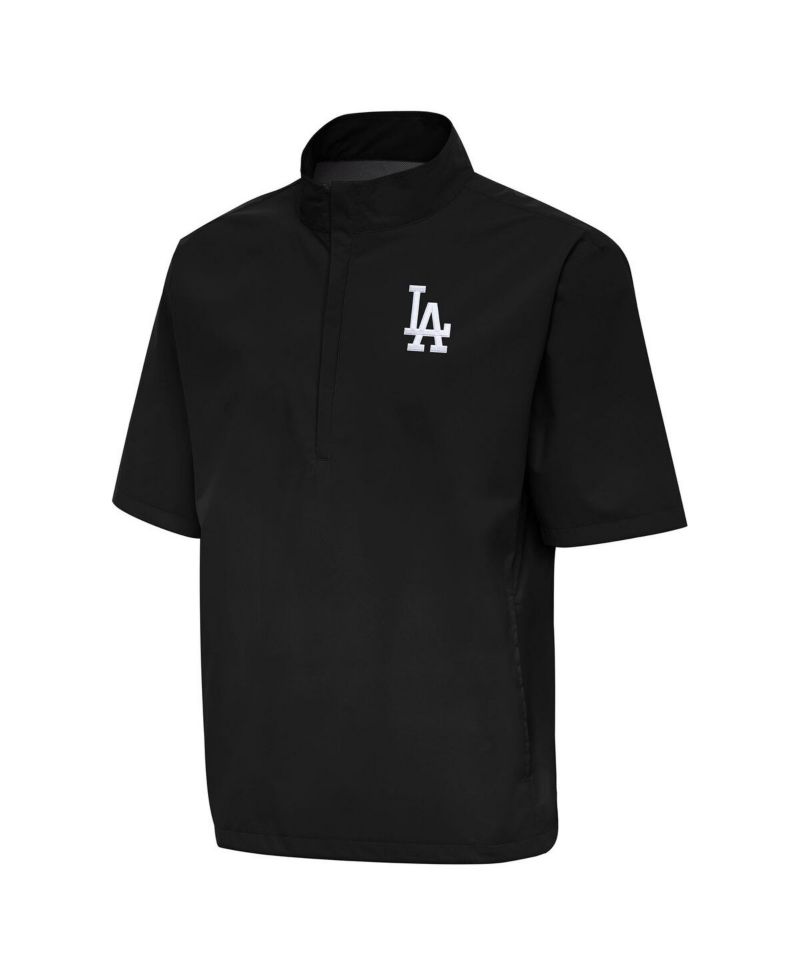 Men's Black Los Angeles Dodgers Brisk Quarter-Zip Wind Shirt