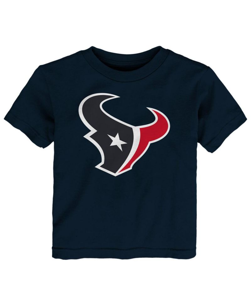 Big Boys and Girls Navy Houston Texans Primary Logo T-Shirt