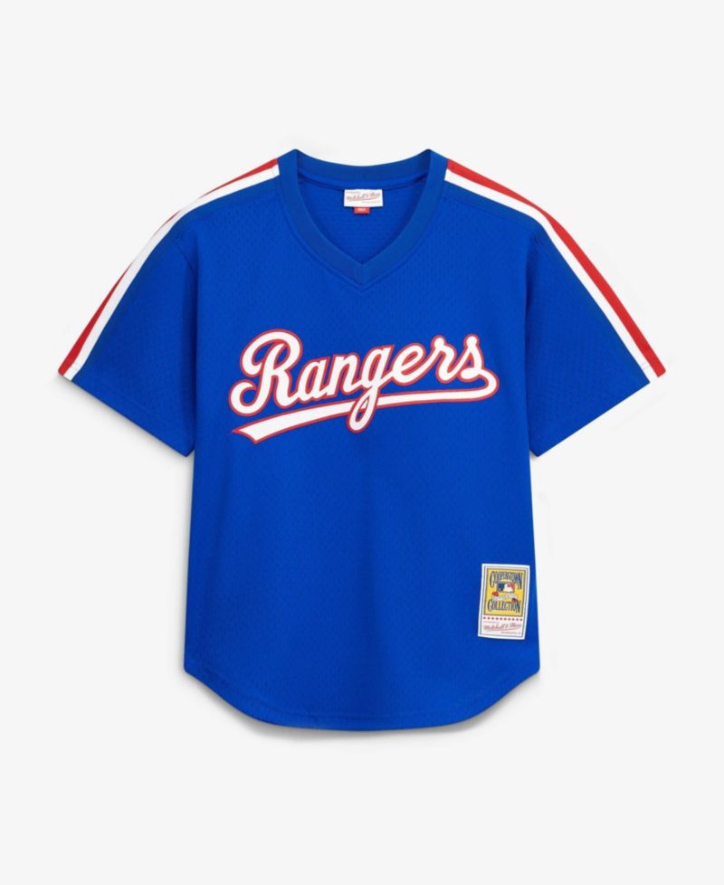 Men's Nolan Ryan Royal Texas Rangers Big & Tall Cooperstown Mesh Batting Practice Jersey