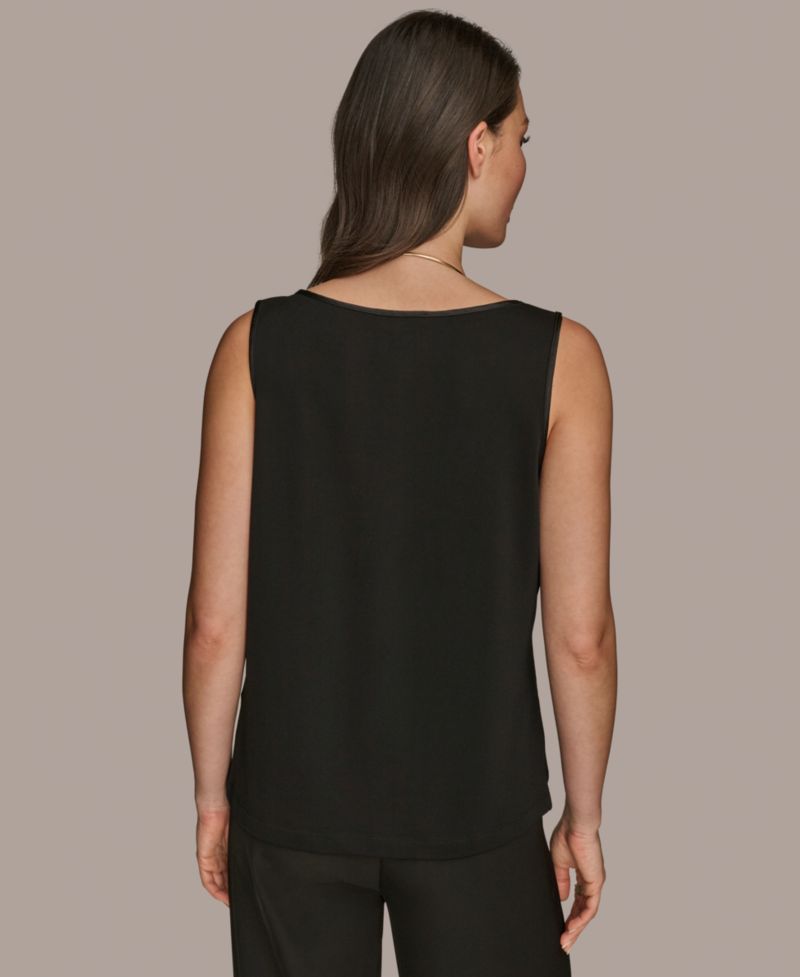 Women's Satin Scoop-Neck Tank Top