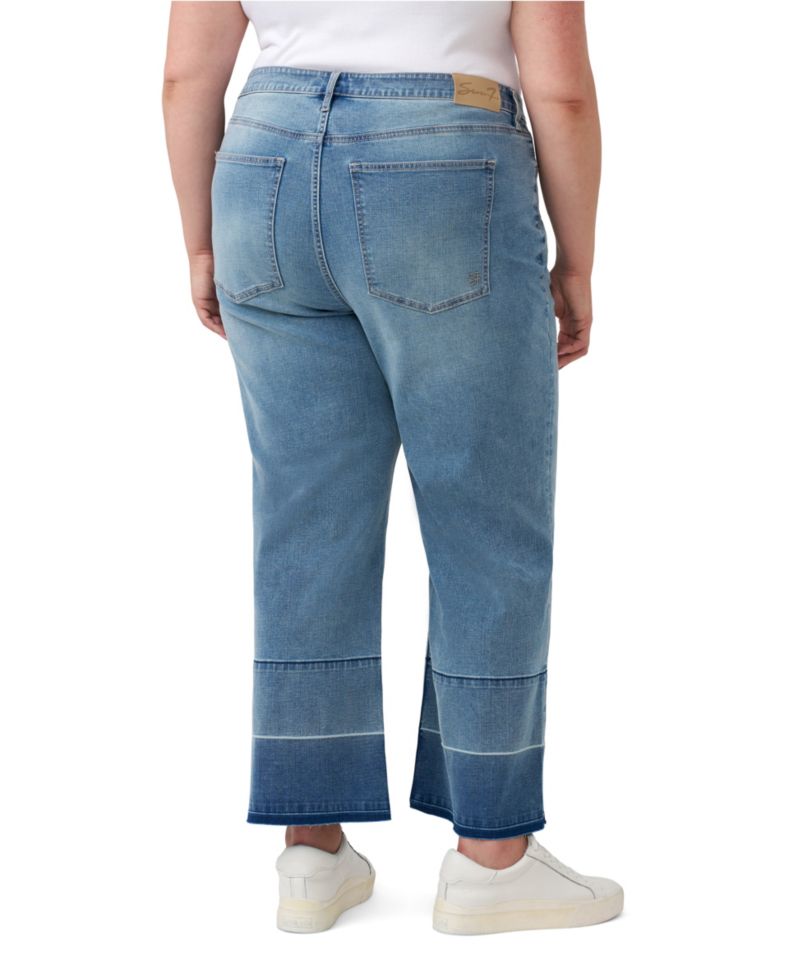 Plus Size High-Rise Wide-Leg Jeans