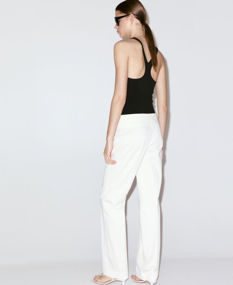 Women's Belt Straight-Fit Pants