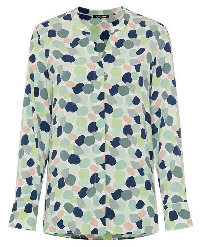 Women's Blot Print Blouse Tops