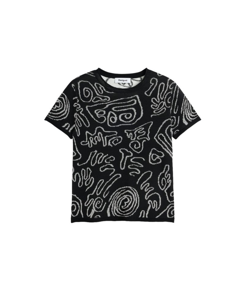Women's Jacquard Knit T-shirt