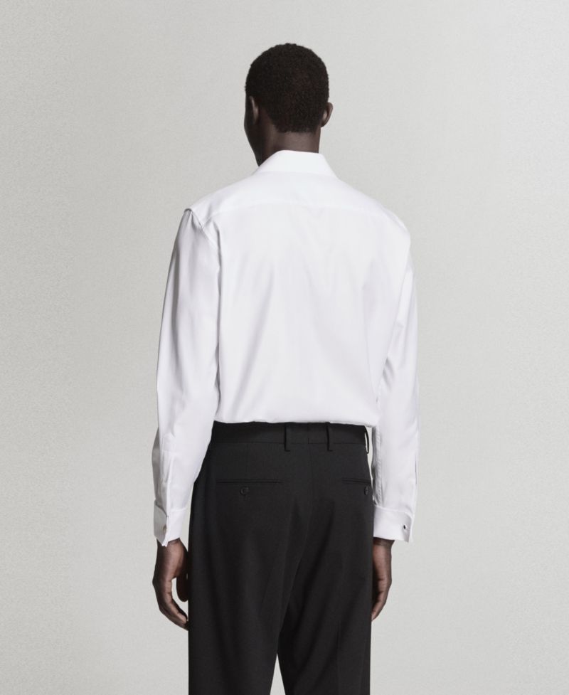 Men's Cotton Slim-Fit Suit Shirt