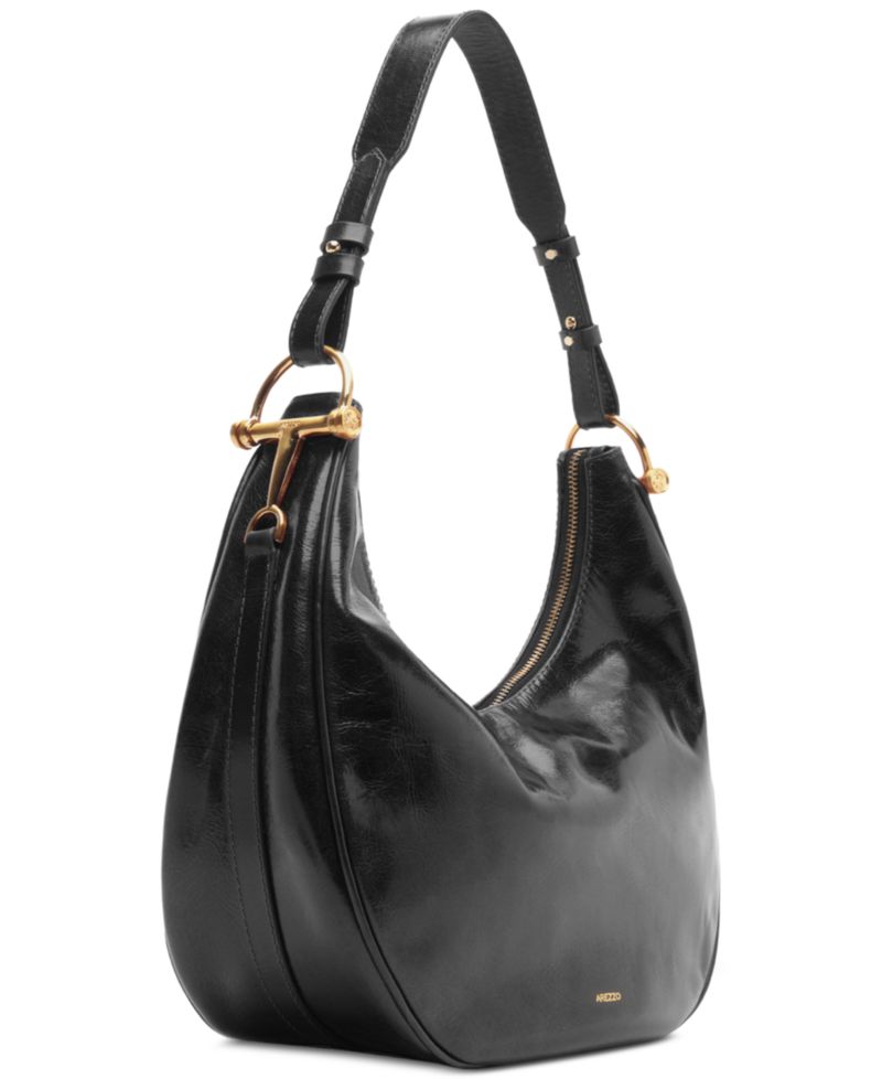 Cora Large Leather Hobo Handbag
