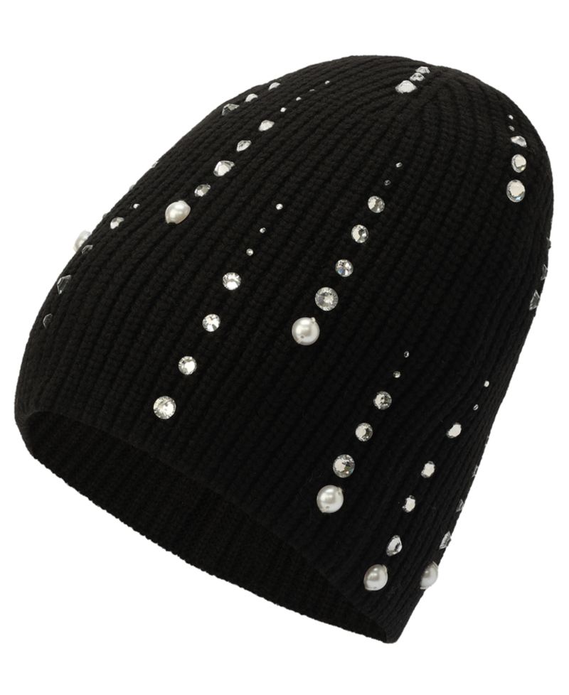 Women's Drip Embellished Knit Beanie