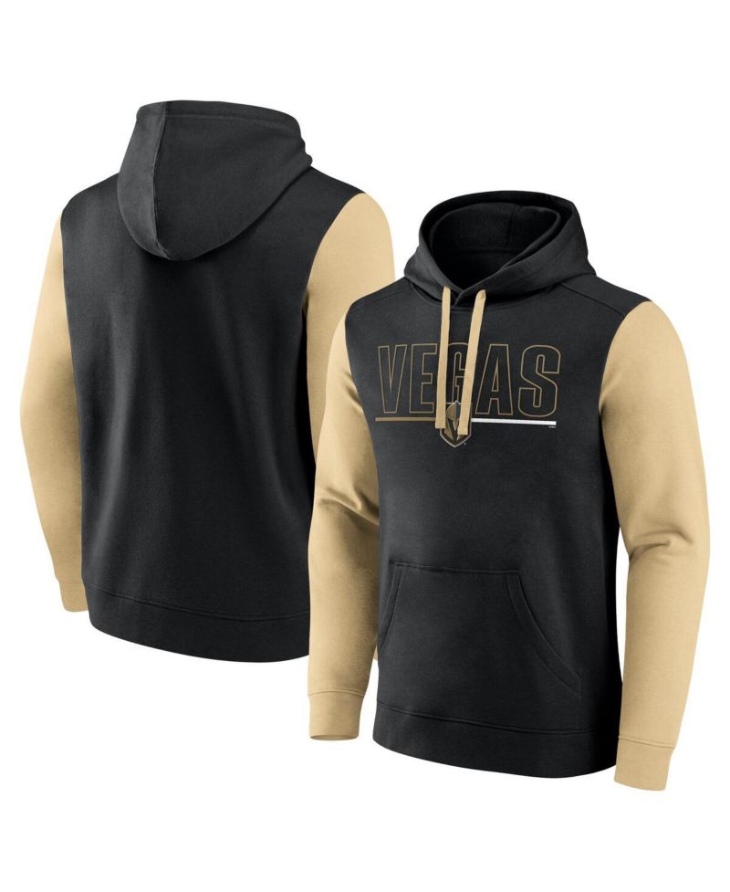 Men's Black Vegas Golden Knights Deliver Fleece Pullover Hoodie
