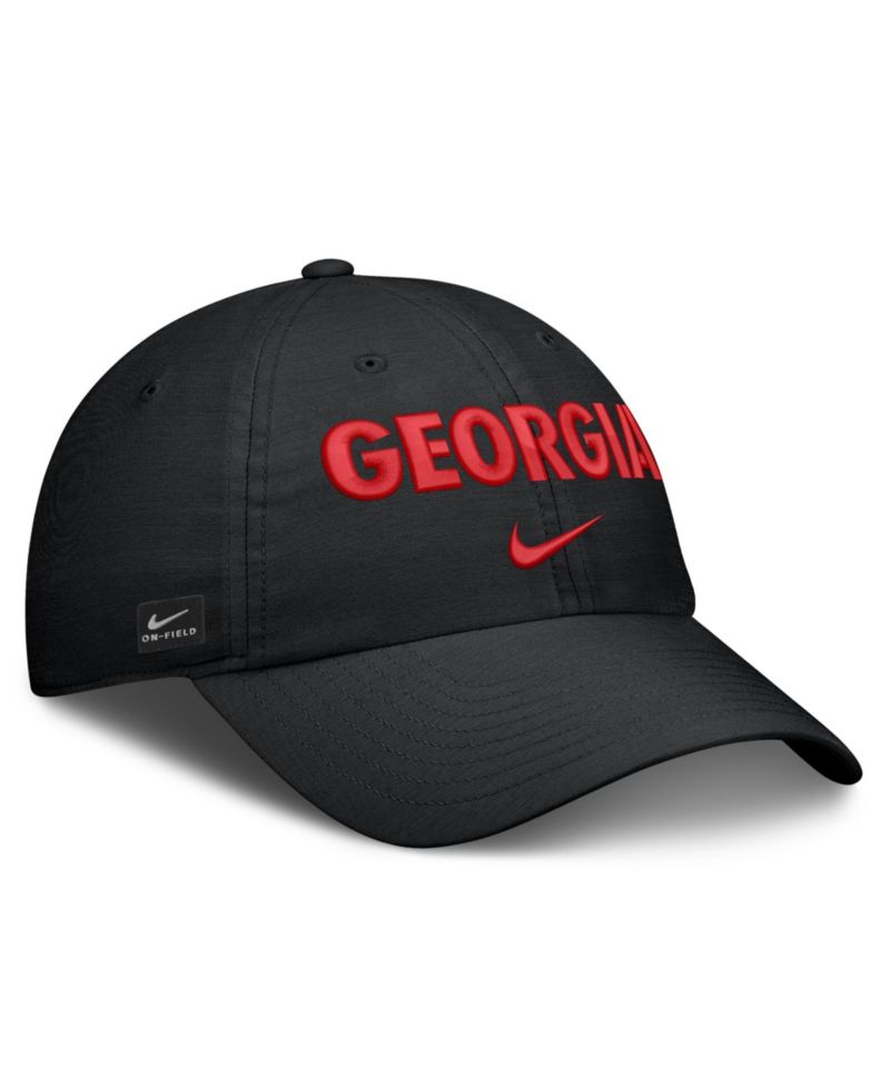 Men's and Women's Black Georgia Bulldogs 2026 On-Field Gameday Club Adjustable Hat