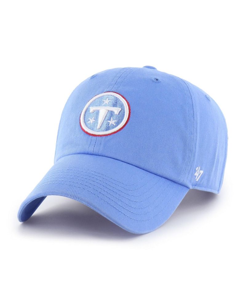 Big Boys and Girls '47 Light Blue Tennessee Titans Clean Up Adjustable Hat
