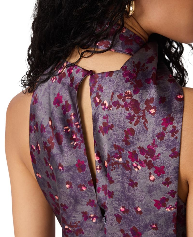 Women's Halter Floral-Print Dress