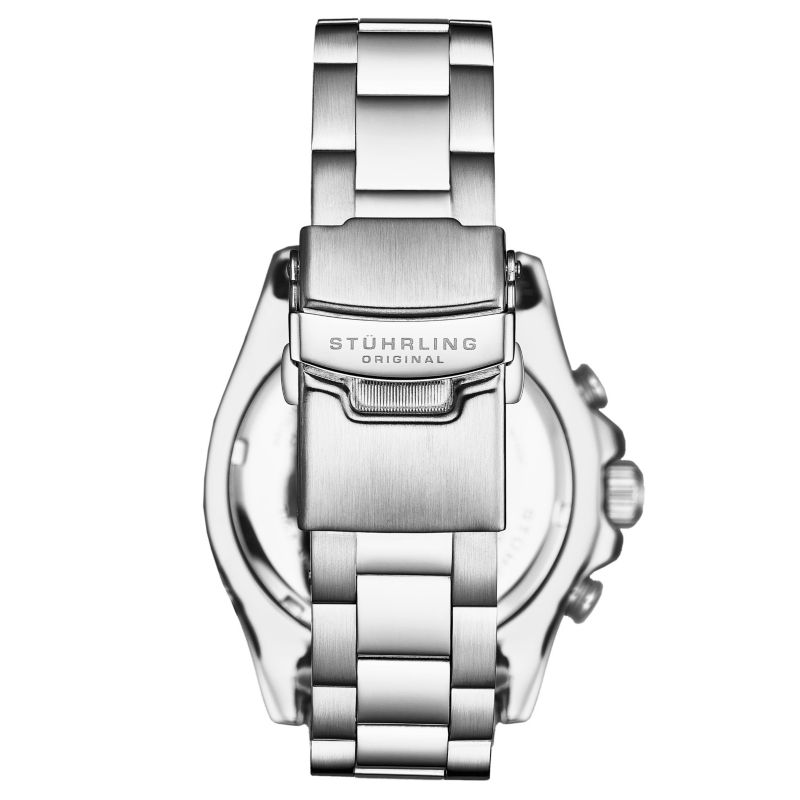 Men's Brigadier Quartz Chronograph Watch 42mm Diver With Stainless Steel Deployant Buckle