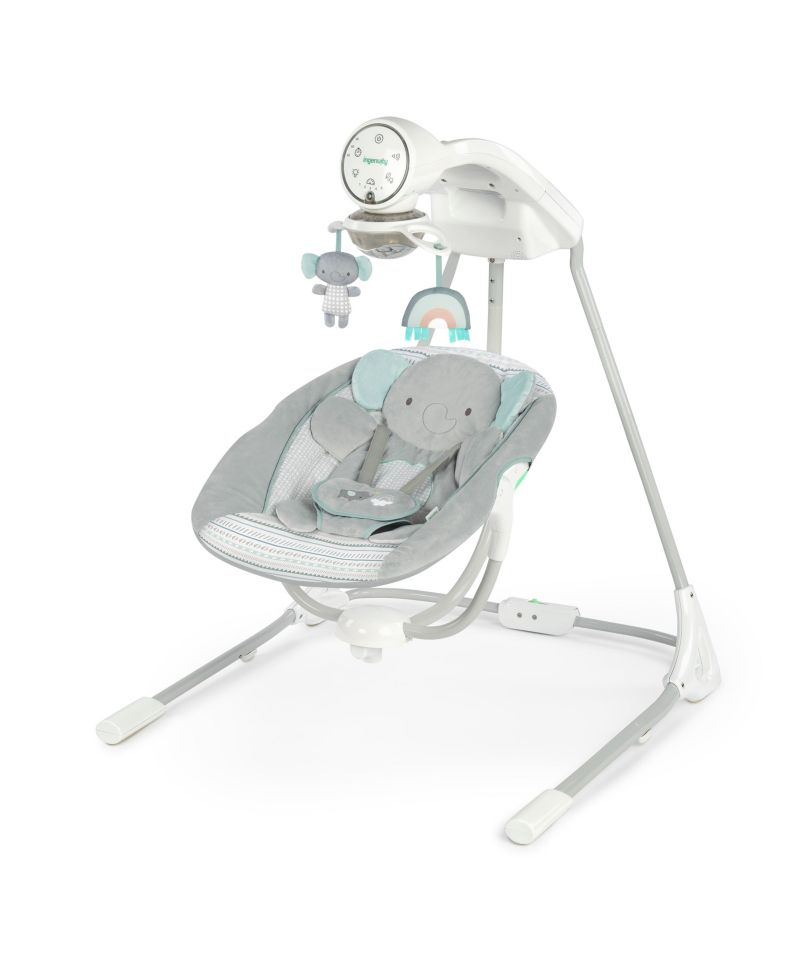 InLighten 5-Speed Baby Swing - Swivel Infant Seat