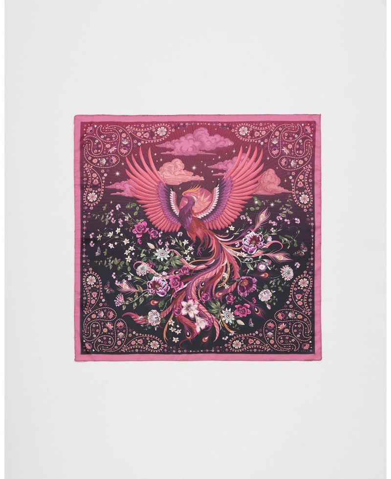 Women's Eve Narrative Medium Square Scarf