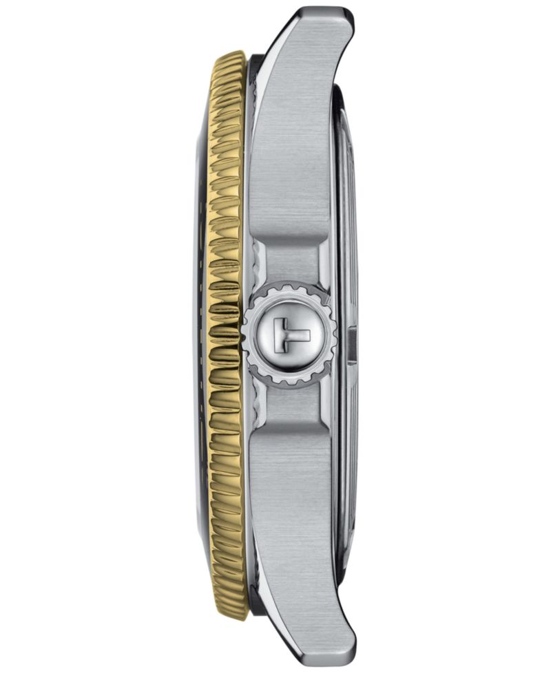 Unisex Seastar Silver-Tone Stainless Steel Bracelet Watch 36mm